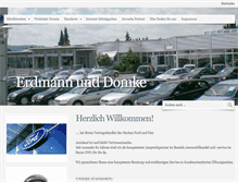 Tablet Screenshot of erdmann-und-domke.de